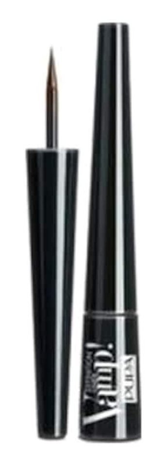 Pupa Milano Vamp Definition Waterproof 001 Suya Dayanıklı Mat Siyah Kalıcı İnce Uçlu Fırça Likit Eyeliner