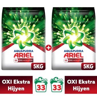 Ariel Oxi Extra Hijyen Renkliler ve Beyazlar İçin 66 Yıkama Toz Deterjan 10 kg