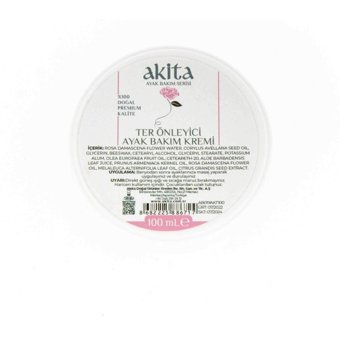 Akita Ter Önleyici Bakım Ayak Kremi 100 ml