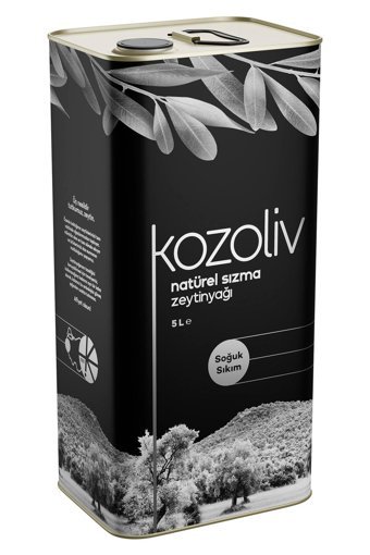 Kozoliv Soğuk Sıkım Teneke Sızma Zeytinyağı 5 lt