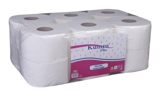 Kumru Plus 2 Katlı 12'li Jumbo Tuvalet Kağıdı