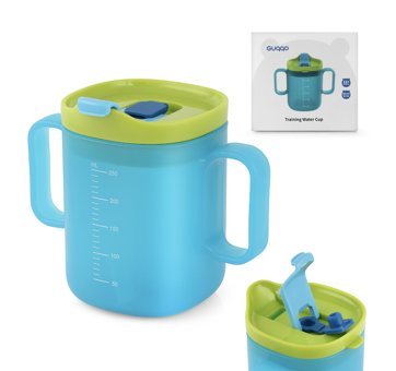Guqqo Pipetli Akıtmaz Kulplu 12 Ay+ 250 ml Alıştırma Bardağı Mavi