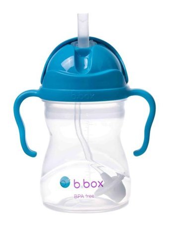 Bbox Pipetli Akıtmaz Kulplu 6 Ay+ 240 ml Alıştırma Bardağı Mavi