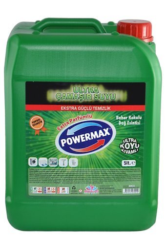 Powermax Ultra Bahar Kokulu Dağ Esintisi Banyo-Mutfak İçin Konsantre Jel Çamaşır Suyu 5 lt