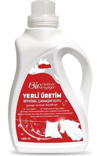 Bir Doktor Bir Kimyager Bitkisel Banyo-Mutfak İçin Sıvı Çamaşır Suyu 1 lt