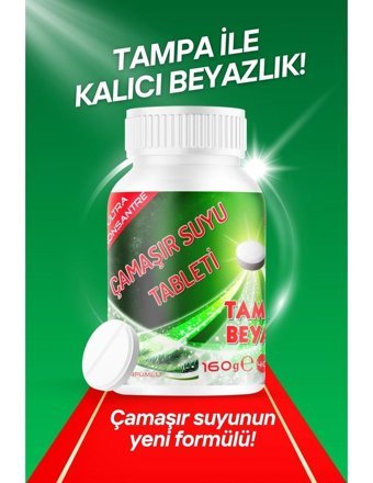 Tampa Banyo-Mutfak İçin Konsantre Çamaşır Suyu Tableti 160 gr