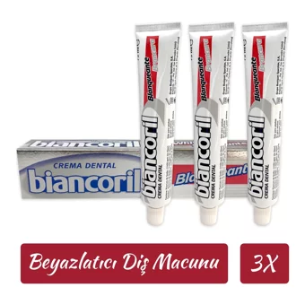 Biancoril Whitening Toothpaste Naneli Florürlü Diş Macunu 3x75 ml