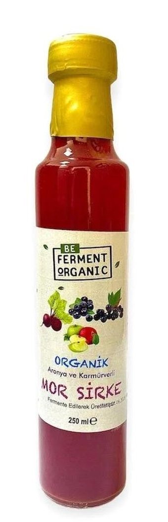 Be Ferment Organik Mor Tonic Aronya-Karamürver Sirkesi 500 ml