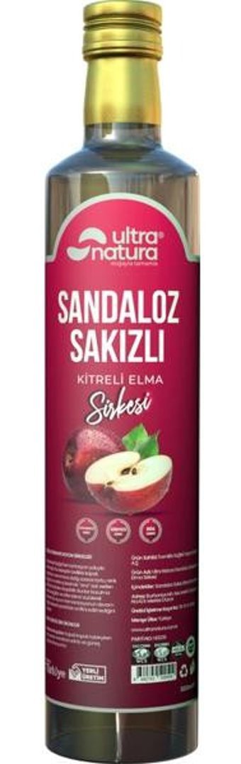 Ultra Natura Saldanoz Sakızlı Kitreli Elma Sirkesi 500 ml