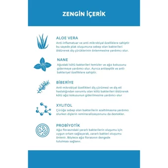 Zubio Prebiyotik Naneli Florürlü Diş Macunu 75 gr