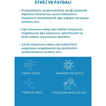 Zubio Prebiyotik Naneli Florürlü Diş Macunu 75 gr