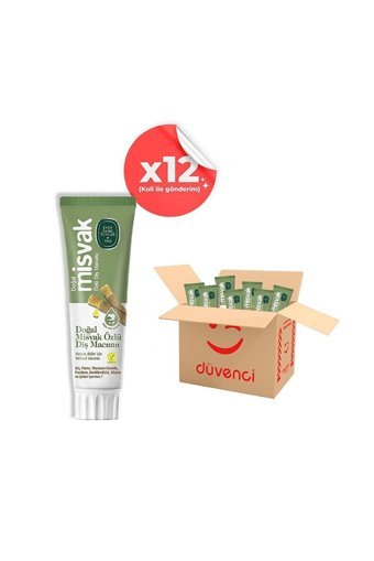 Eyüp Sabri Tuncer Misvak Organik Florürsüz Diş Macunu 12x75 ml