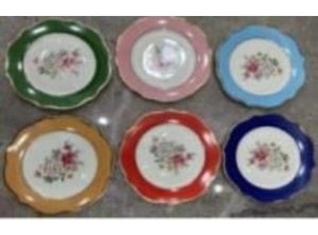 Roy King Garden 24 Parça 6 Kişilik Desenli Porselen Yuvarlak Yemek Takımı