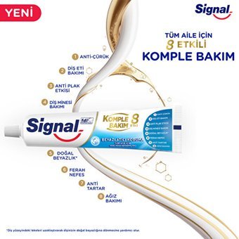 Signal Komple Bakım 8 Etki Naneli Florürlü Diş Macunu 75 ml