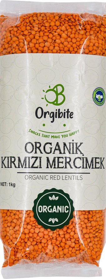 Orgibite Organik Glutensiz Kırmızı Mercimek 1 kg