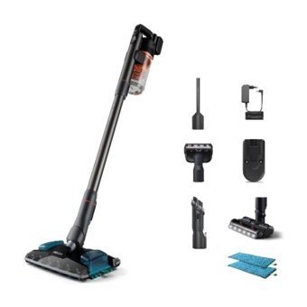 Philips Aqua Plus 8000 Serisi XC8054/01 Islak Kuru Hepa Filtreli 1100 W Kablosuz Şarjlı Dikey Süpürge Siyah