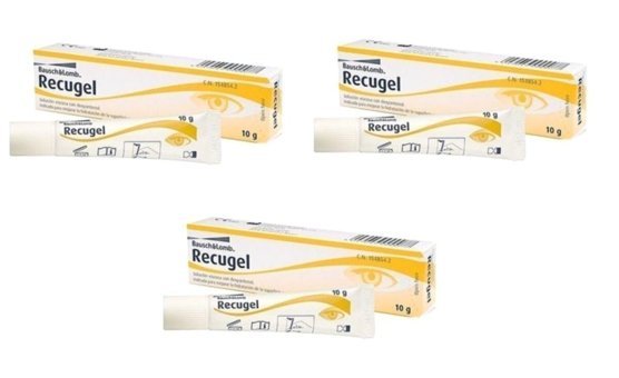 Bausch & Lomb Recugel Tüm Ciltler İçin Göz Altı Jel Tüp Göz Kremi 3x10 ml