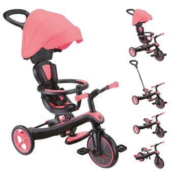 Globber Explorer 4in1 12 Jant 0-5 Yaş Pembe Çocuk Bisikleti