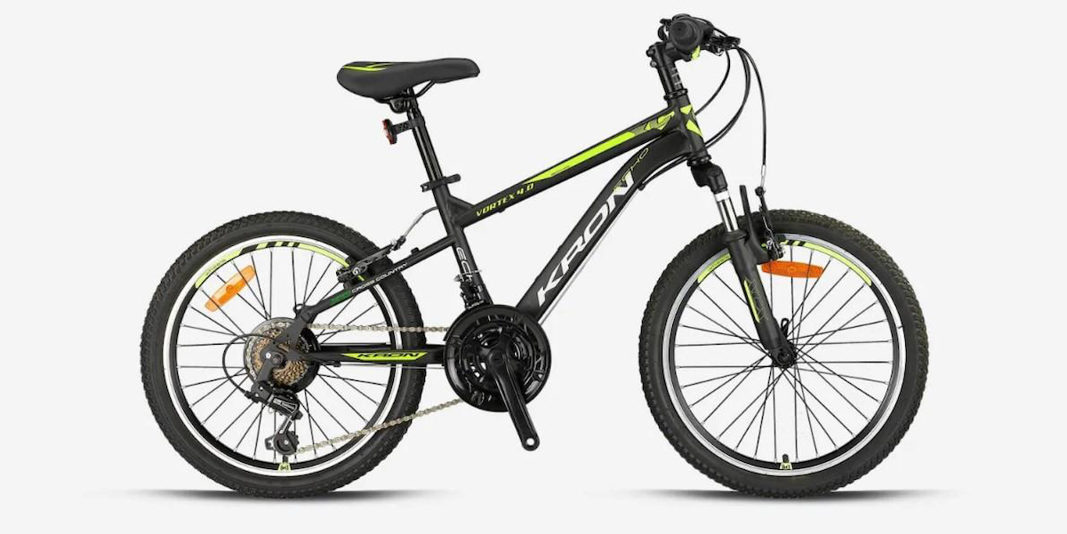 Kron Vortex 20 Jant 21 Vites 5+ Yaş Sarı-Siyah Çocuk Bisikleti