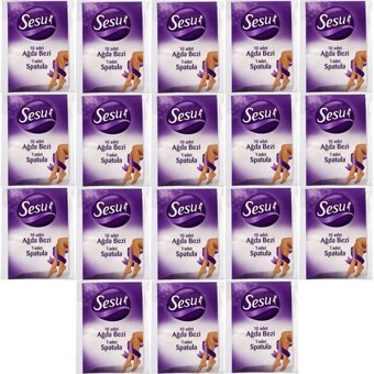 Sesu Spatulalı Kesilmiş 18x10 Adet Ağda Bezi
