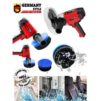 Germany Style Dikey Vakumlu Döner Başlıklı Koltuk Yıkama Halı Yıkama Makinesi Kırmızı