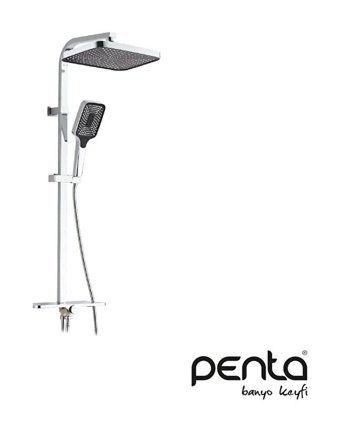 Penta 7891 Yağmurlama Sürgülü Mafsallı Masajlı Duş Seti