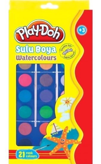 Play-Doh 28 mm 21'li Tablet Sulu Boya