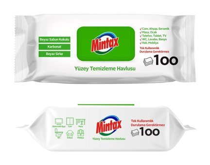 Mintax 100 Yaprak Paket Islak Mendil