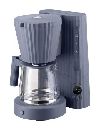 Alessi Plisse Zaman Ayarlı Plastik Karaf 1.5 lt 10 Fincan 1100 W Gri Filtre Kahve Makinesi
