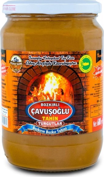 Bozkırlı Çavuşoğlu Odun Ateşinde Çifte Kavrulmuş Organik Kepekli Bozkır Tahin 600 gr