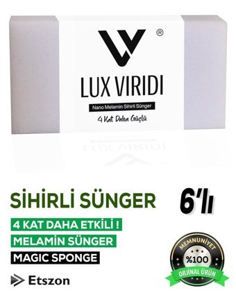 Lux Magic Sponge Sihirli 6'lı Bulaşık Süngeri