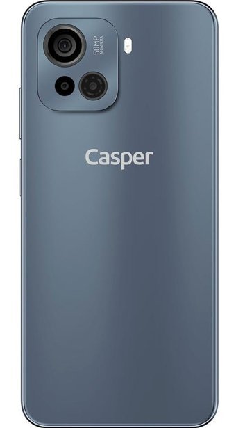 Casper Via F30 Plus 128 GB Hafıza 8 GB Ram 6.5 inç 50 MP Çift Hatlı IPS LCD Ekran Android Akıllı Cep Telefonu Gri