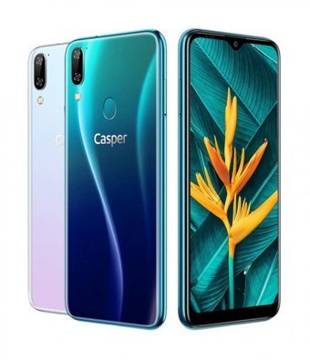 Casper Via A4 64 GB Hafıza 4 GB Ram 6.3 inç 16 MP Çift Hatlı FHD+ Ekran Android Akıllı Cep Telefonu Mavi