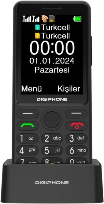 Digiphone S600 2.8 inç Tuşlu Cep Telefonu Siyah