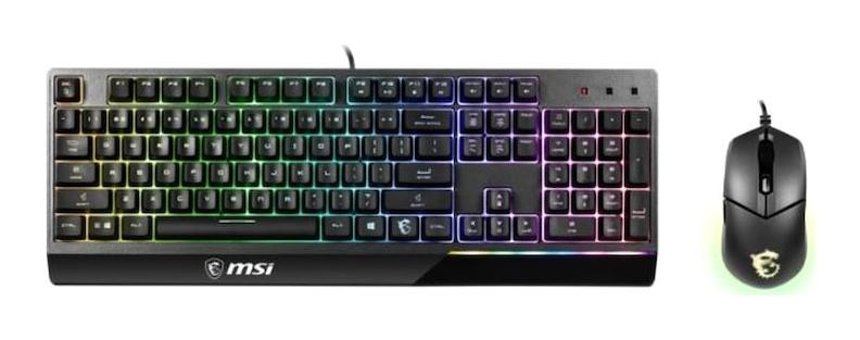 Msi Gk30 Işıklı Siyah Kablolu Klavye Mouse Seti