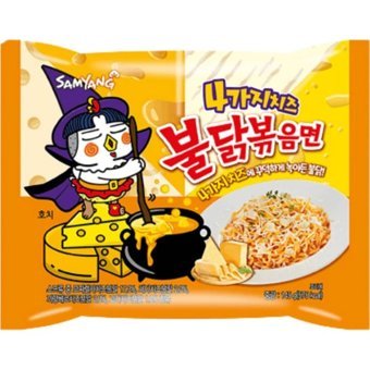Samyang Buldak Quattro Cheese Hot Chicken Flavor Ramen Noodle 145 gr