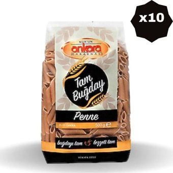 Nuh'un Ankara Tam Buğday Kalem Makarna 10x350 gr