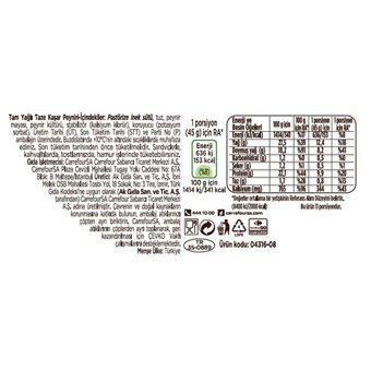 Carrefour Kaşar Peyniri 500 gr