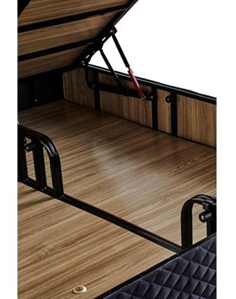 Niron Yatak Baklava 140x190 cm Başlıklı Çift Kişilik Sandıklı Baza Krem