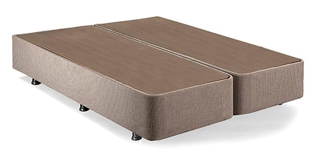 Niron Yatak Klasik 200x200 cm Ayrılabilen Başlıksız Çift Kişilik Sandıklı Baza Bej