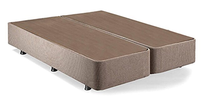 Niron Yatak Klasik 150x200 cm Ayrılabilen Başlıksız Çift Kişilik Sandıklı Baza Bej
