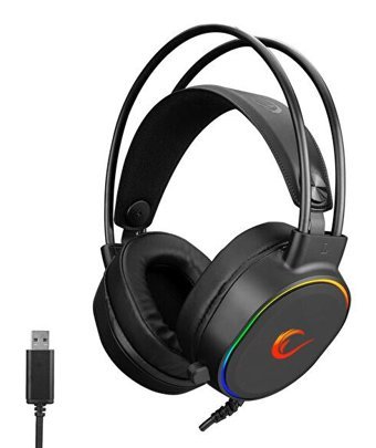 Rampage Rogue 7.1 USB Mikrofonlu Kablolu Kulak Üstü Kulaklık Siyah