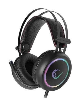 Rampage Stormy 7.1 USB Mikrofonlu Kablolu Kulak Üstü Kulaklık Siyah