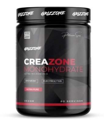 Grızzone Monohydrate Toz Kreatin 253 gr