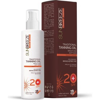 Sunbreeze Traditional 20 Faktör Tüm Vücut İçin Bronzlaştırıcı Yağ 150 ml