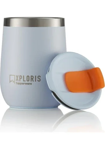 Tupperware Xploris Paslanmaz Çelik 230 ml Bardak Termos Mavi