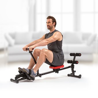 Kochler Row Shaper 120 kg Kapasiteli Manuel Koltuklu Manyetik Dikey Eliptik Kondüsyon Bisikleti Siyah