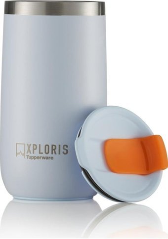 Tupperware Xploris Paslanmaz Çelik 350 ml Bardak Termos Mavi