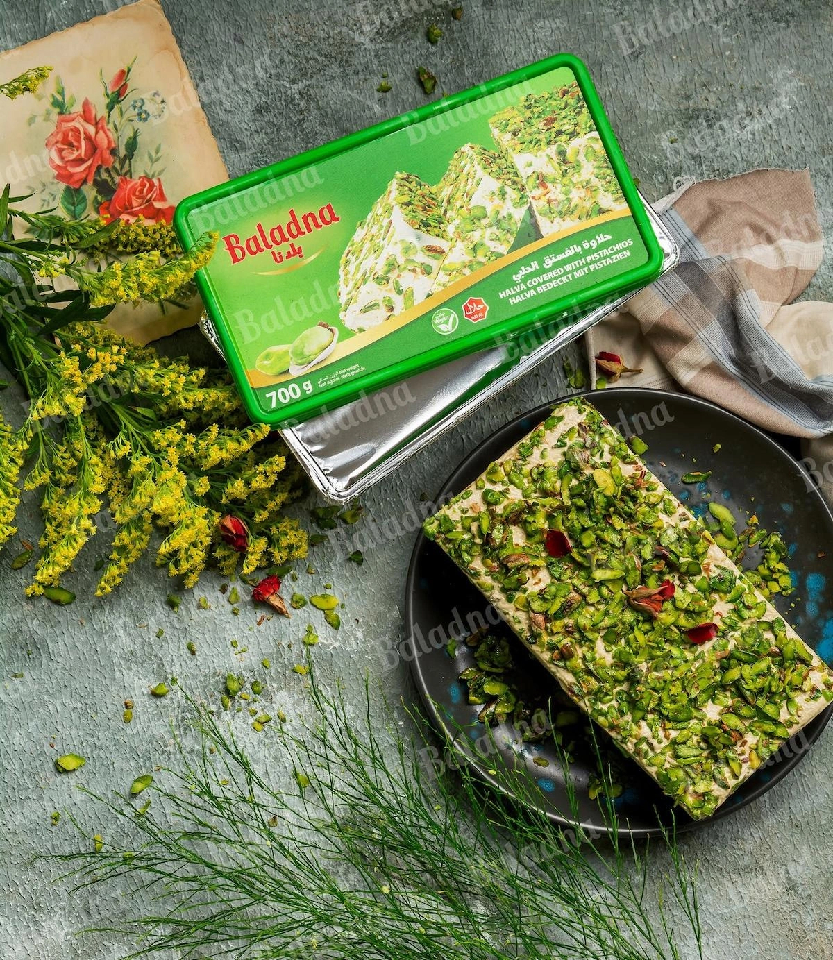 Baladna Antep Fıstıklı Tahinli Helva 700 gr