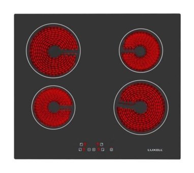 Luxell V6-04 T Gazlı ve Elektrikli Vitroseramik 4 Gözlü Dokunmatik Gri Ankastre Ocak